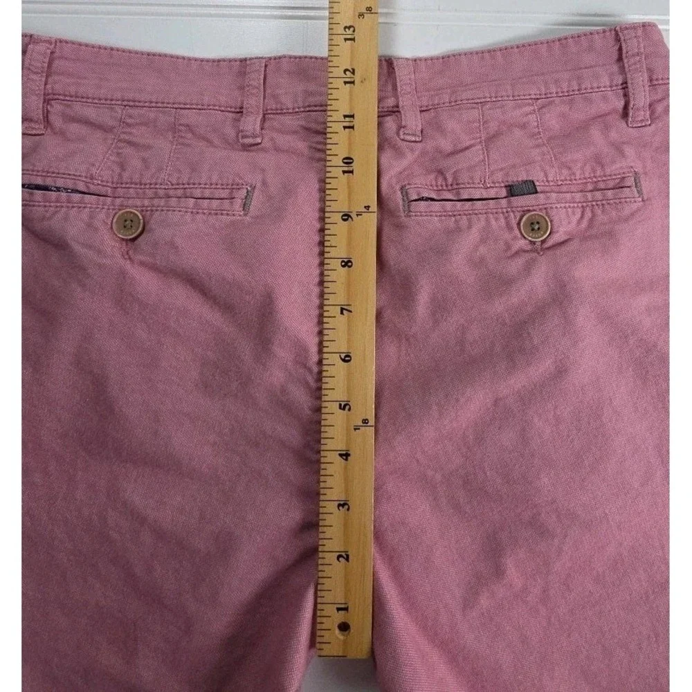 Ted Baker‎ LONDON Men's PINK Casual Chino Shorts 32 R Flat Front